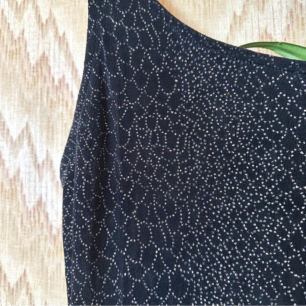 Vintage JSC Sparkly Mermaid Black Maxi Dress Gown - Picture 3 of 8